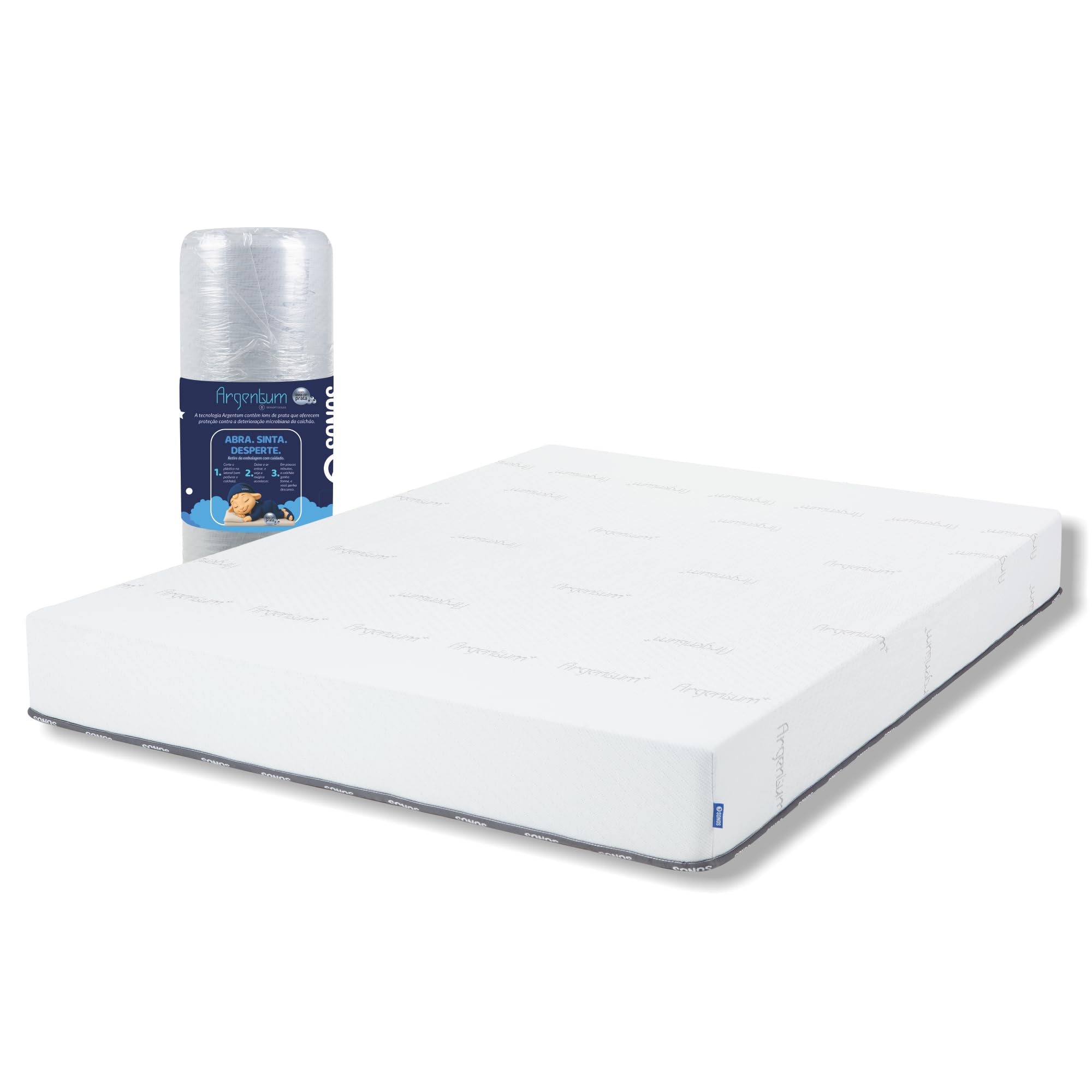 Colchão Sonos Sense Argentum Casal Ortopédico Espuma D33
