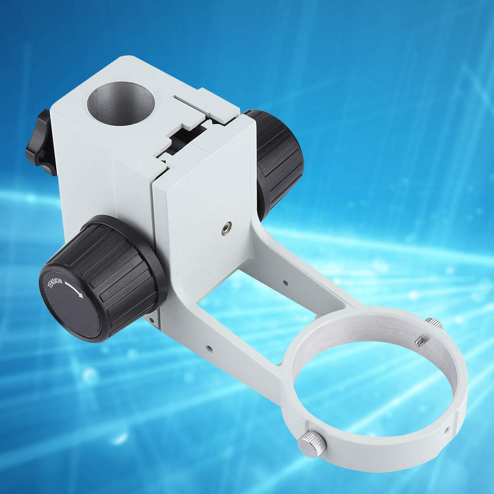 Staffa per microscopio stereo Diametro 76 mm Staffa di messa a fuoco Supporto di messa a fuoco Telaio Accessori per microscopio stereo con apertura corpo lente 76 mm 2, 99 pollici