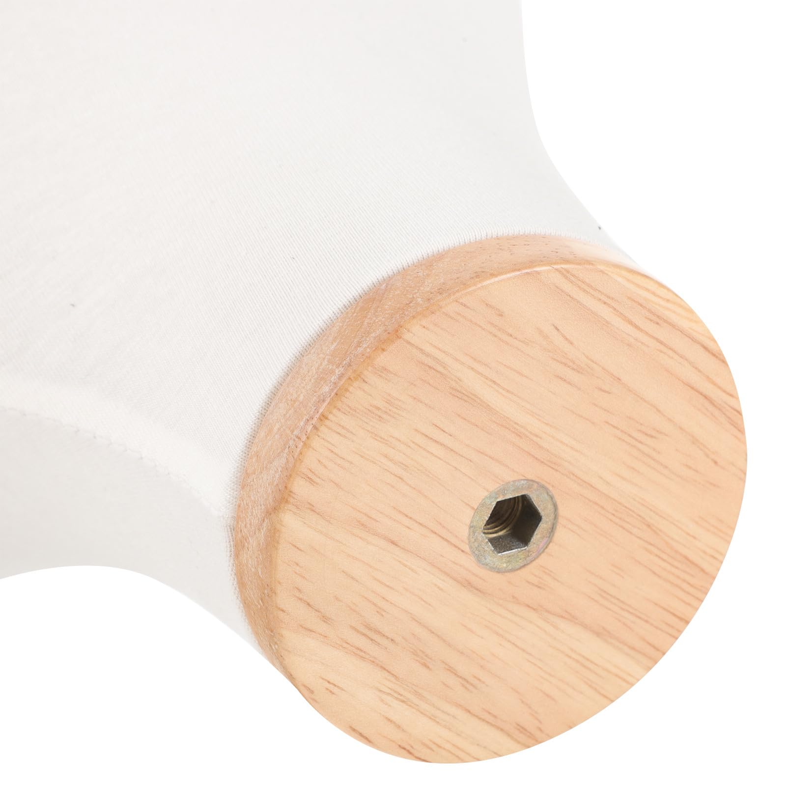 Espositore Testa Manichino in Cotone Bianco per Cappelli