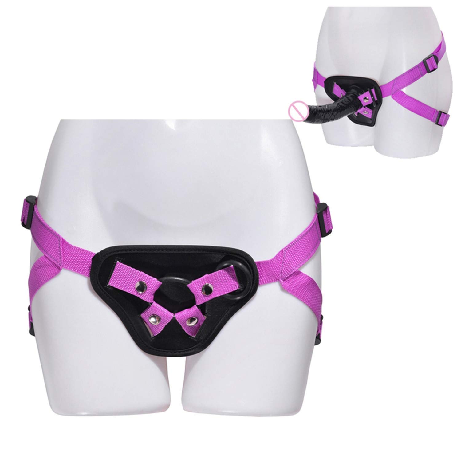 Fun-Shop Viborator erfly Strapon Pants Harness 2019 Hot Sale Strap Ons Double Rings Belt Costumes Purple Adlut Viborators,Purple,Viborators Love Waterproof Women