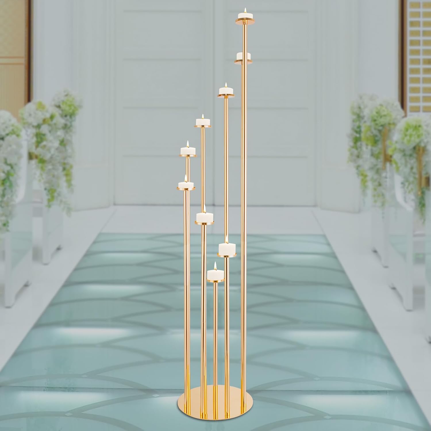 Amazon.com: 9 Arms Candle Holder, Tabletop Candelabra Candle Holders