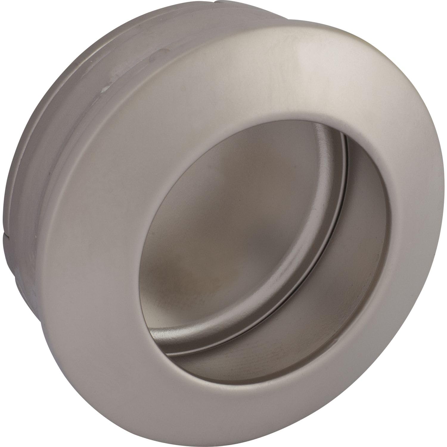 ALLES IM GRIFF Zaran recessed Handle Sliding Door, Inlet Handle Diameter 36 mm, die-cast zinc, Nickel-Plated, matt