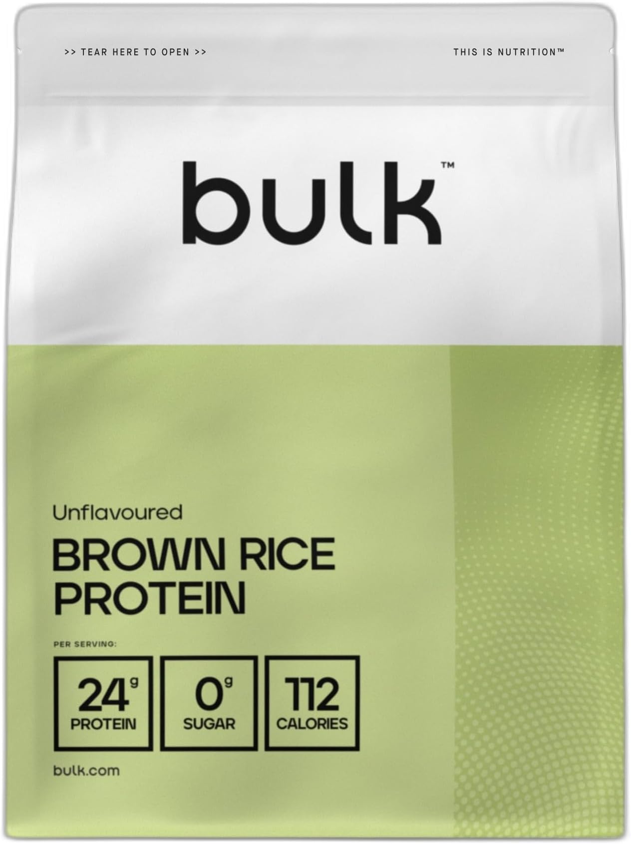 Bulk Brown Rice Protein Powder, Unflavoured, 1 kg