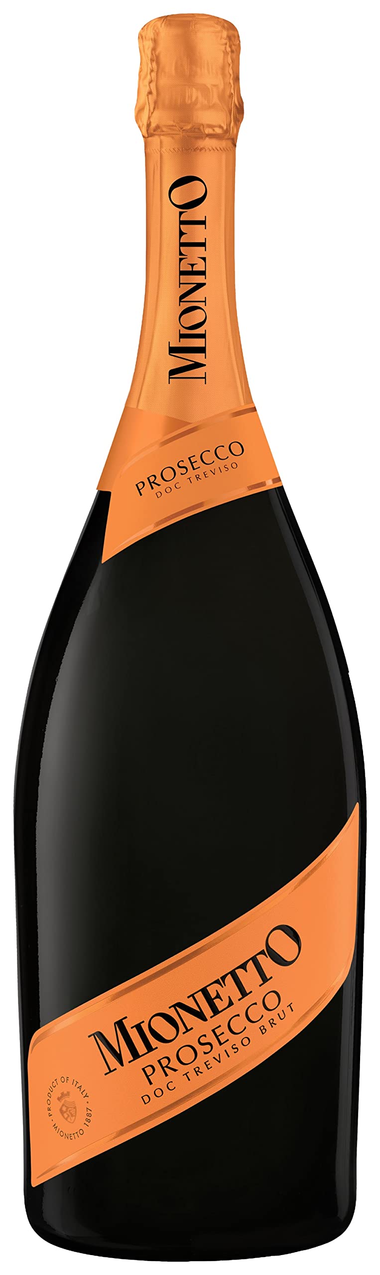 MIONETTO Prosecco Spumante DOC Treviso Brut (1 x 1,5 l) Prickelnder Schaumwein in eleganter Magnumflasche aus Italien; trocken, frisch und fruchtig im Geschmack; als Geschenk, Aperitif, zu Antipasti