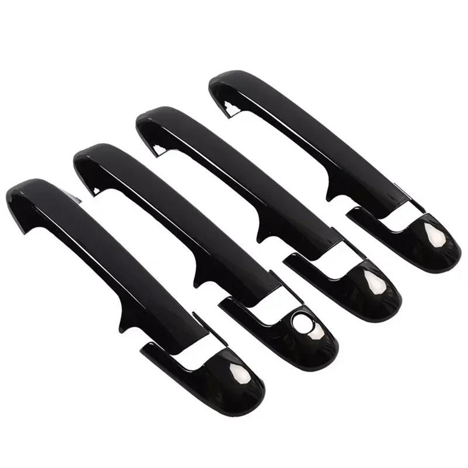Yytemd Black Car Exterior Door Handle Cover Moulding Trim Protective Accessories For Accord For Sedan 2003-2007 Chrome(Black)