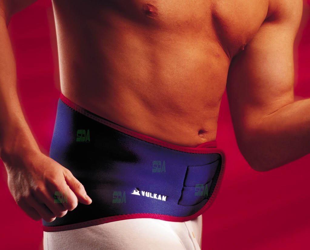 Buy SDA Aerotherm Neoprene LUMBAR / BACK SUPPORT Belt by Vulkan, Gym
