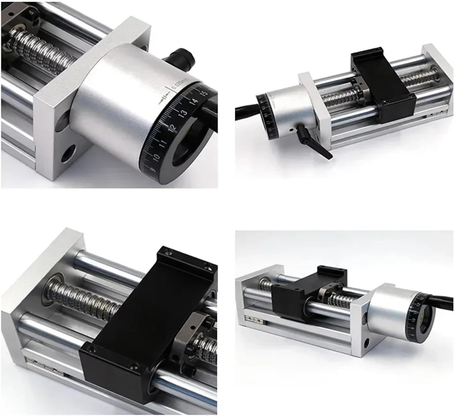 90mm Width Linear Guide Rail Electric Or Handwheel Sliding Table SFU1605/1610 BallScrew 50-1200mm Linear Actuator XYZ Axis CNC(for 60 Servo Bracket,SFU1605-1100 Stroke)