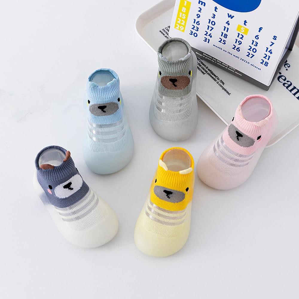 FABRST Baby Summer First-Walk Sock Shoes Toddler Boys Girls Non-Slip Shoes Infants Breathable Lightwewight Starter Shoes