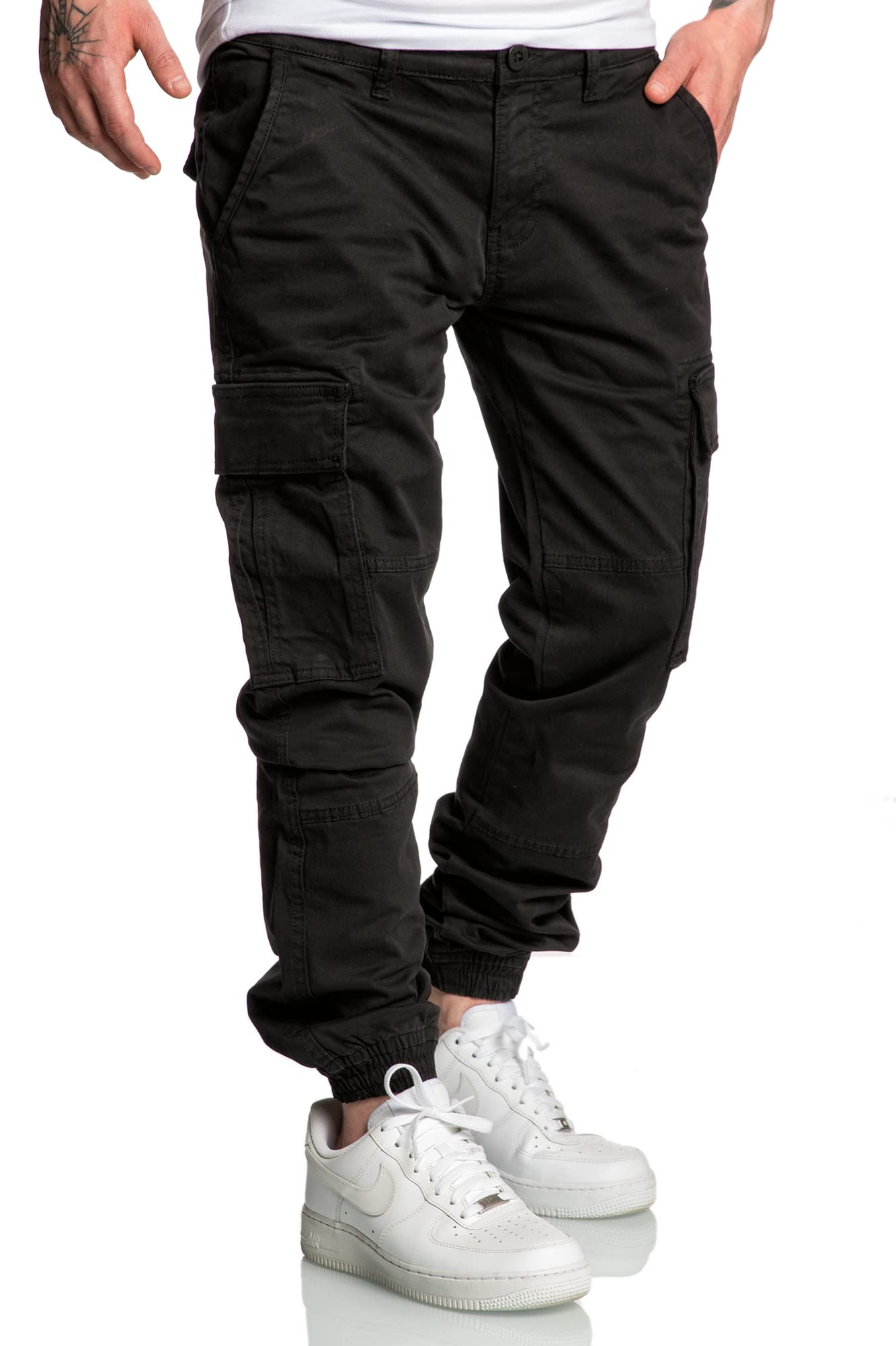 REPUBLIX Herren Jogger Cargo Chino Jeans Hose R7020