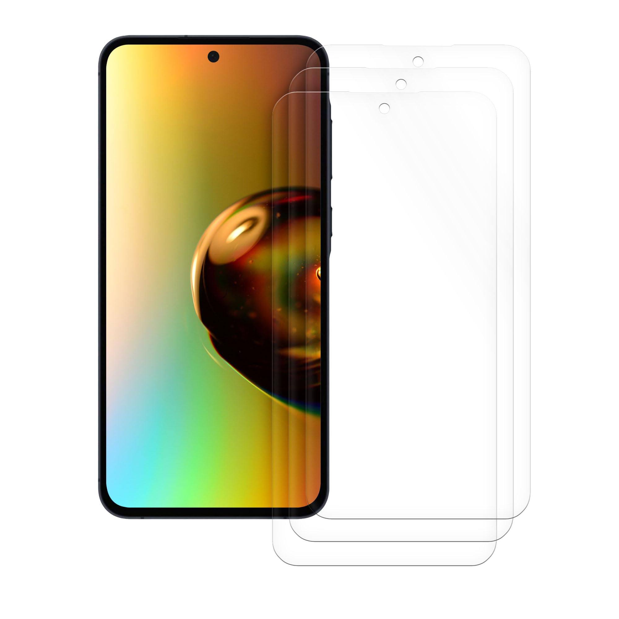 Amazon | kwmobile 3 Count 保護フィルム Samsung Galaxy A55 5G対応