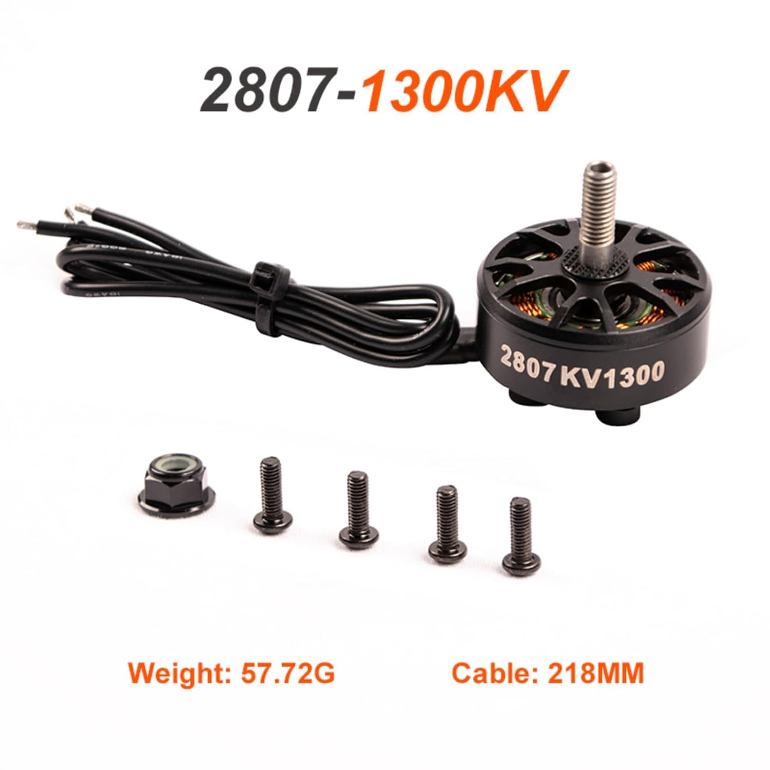 2807 1300KV Brushless Motor for FPV Drone CW Thread High Speed Racing Motor for 7inch Frames Compatible with 3-6S LiPo for Quadcopter Freestyle Long Range (4PCS)