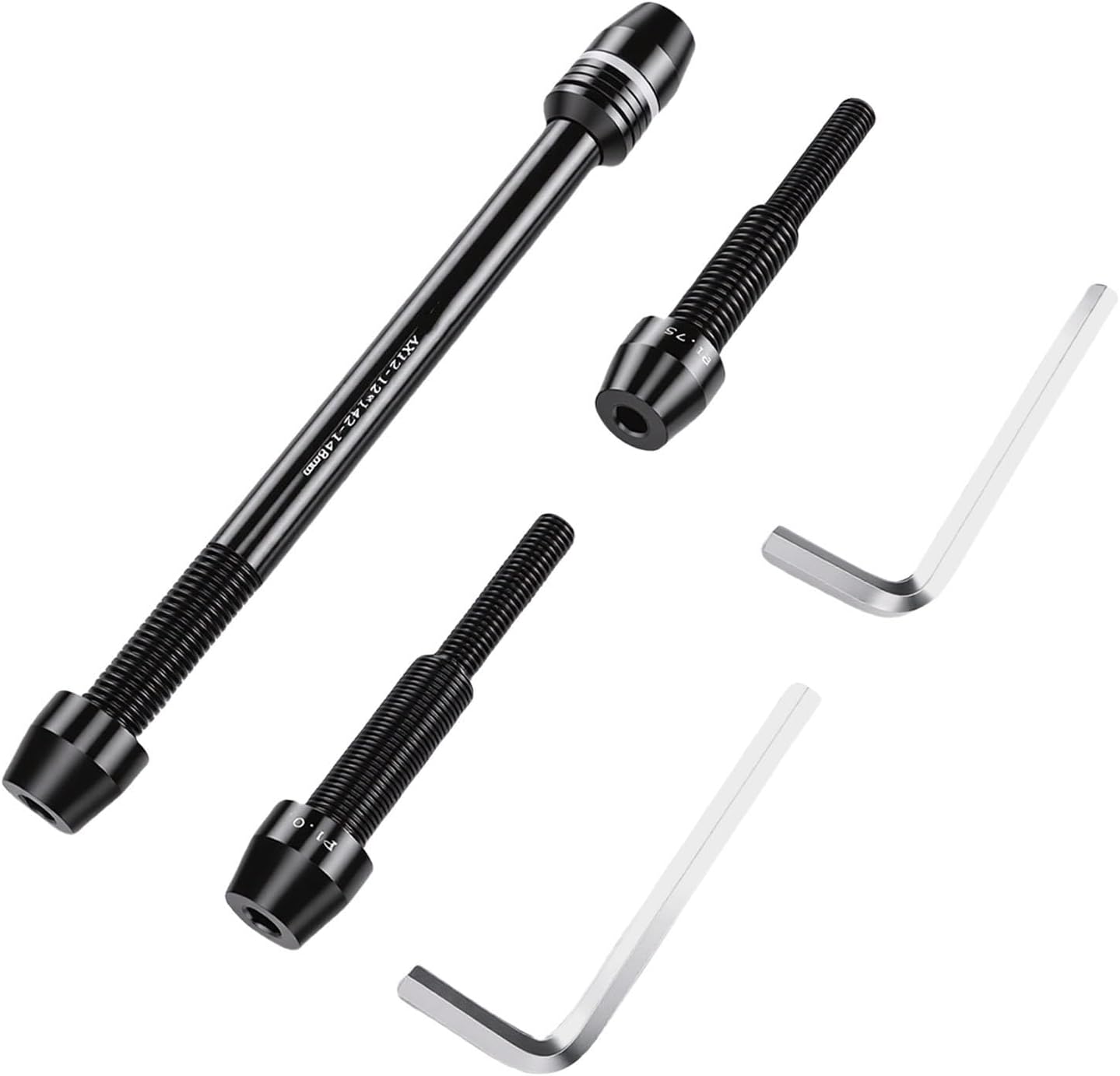 Bike Trainer Thru Axle, Aluminum Alloy Mountain Road Bike Trainer Thru Axle Adapter M12x1.0 1.5 1.75 for Indoor Cycling