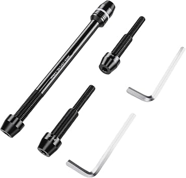 RiToEasysports Bike Trainer Thru Axle, Aluminum Alloy Adapter for Mountain Road Bikes M12x1.0 1.5 1.75 Thru Axle Adapter for Cyclists Indoor Training