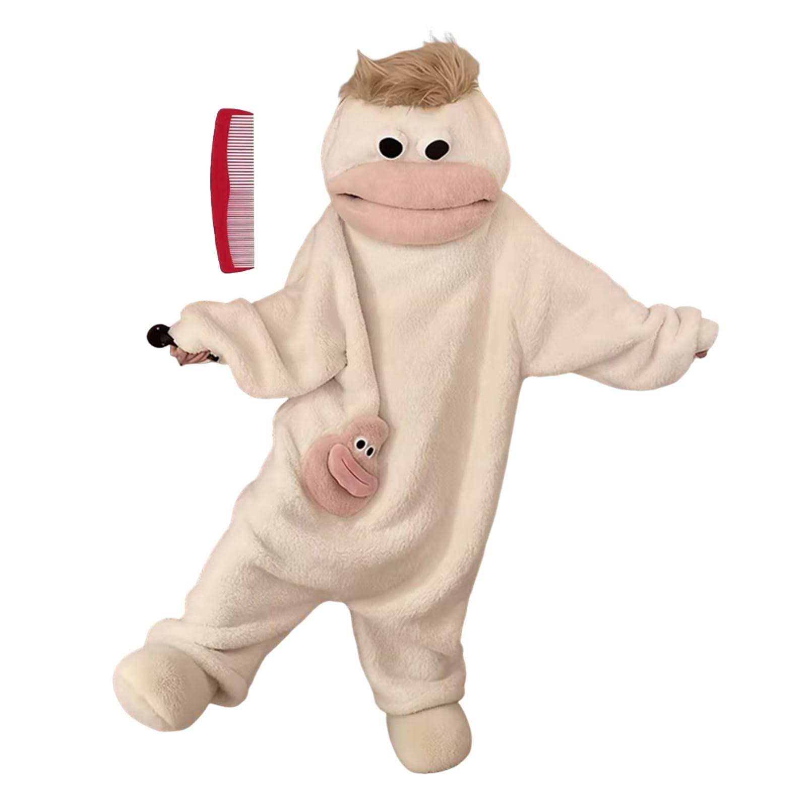 Silly Onesie Lustiger Monster Onesie Big Mouth Monster Kostüm Pyjama | Mundmonster Fleece Schlafanzug Silly Onesie Pyjama Monster-Einteiler Tierkostüm Schlafoverall Halloween Kostüm