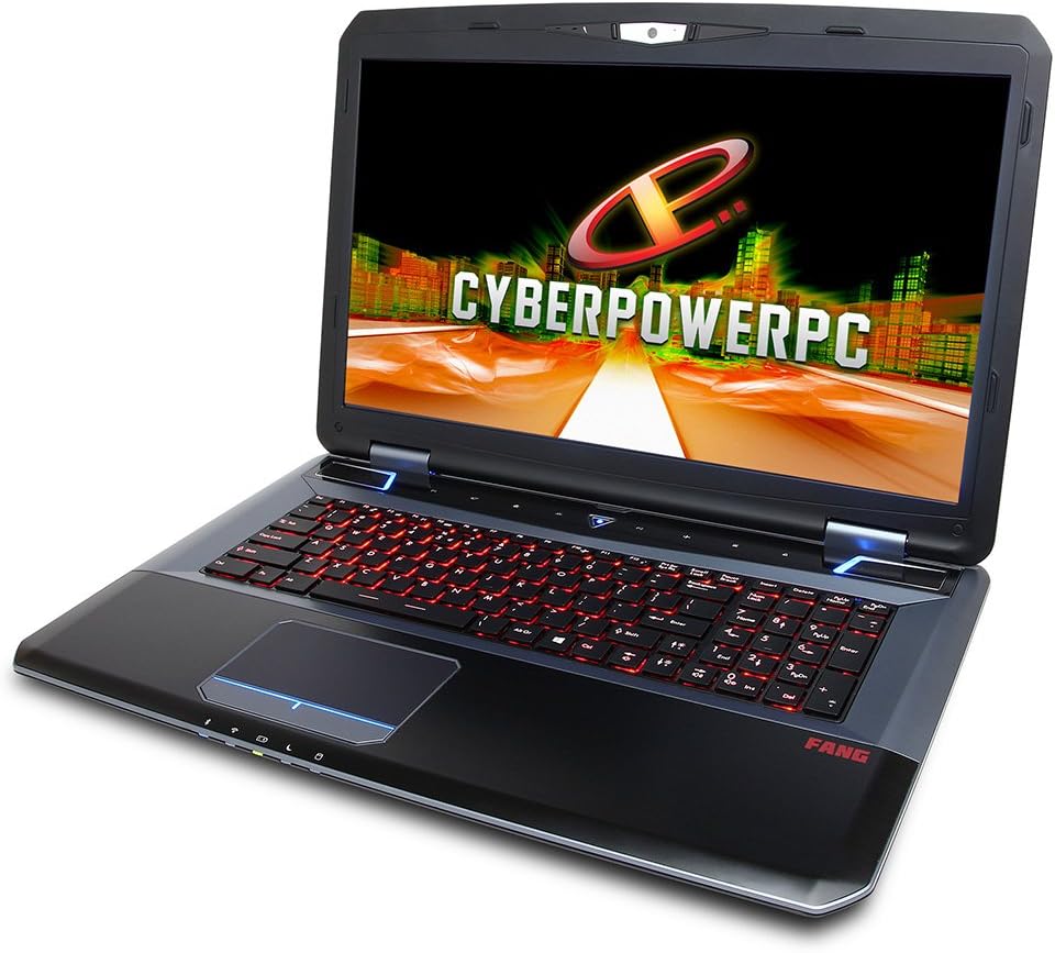 CyberpowerPC FANGBOOK EVO HFX7-400 17.3-Inch Laptop (2.4 GHz Intel Core i7-4770MQ Processor, 16GB SO-DIMM, 750GB HDD, Windows 8) Silver