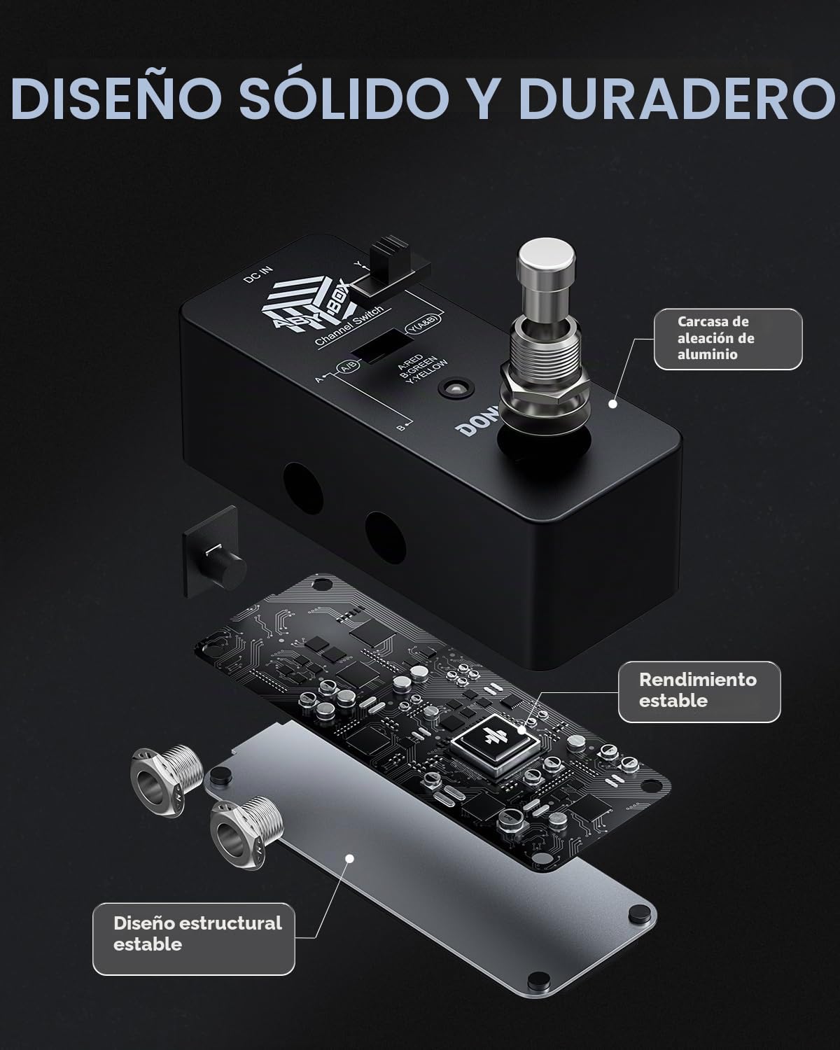 Donner ABY Box Line Selector AB Switch Mini Guitarra Efecto Pedal True Bypass