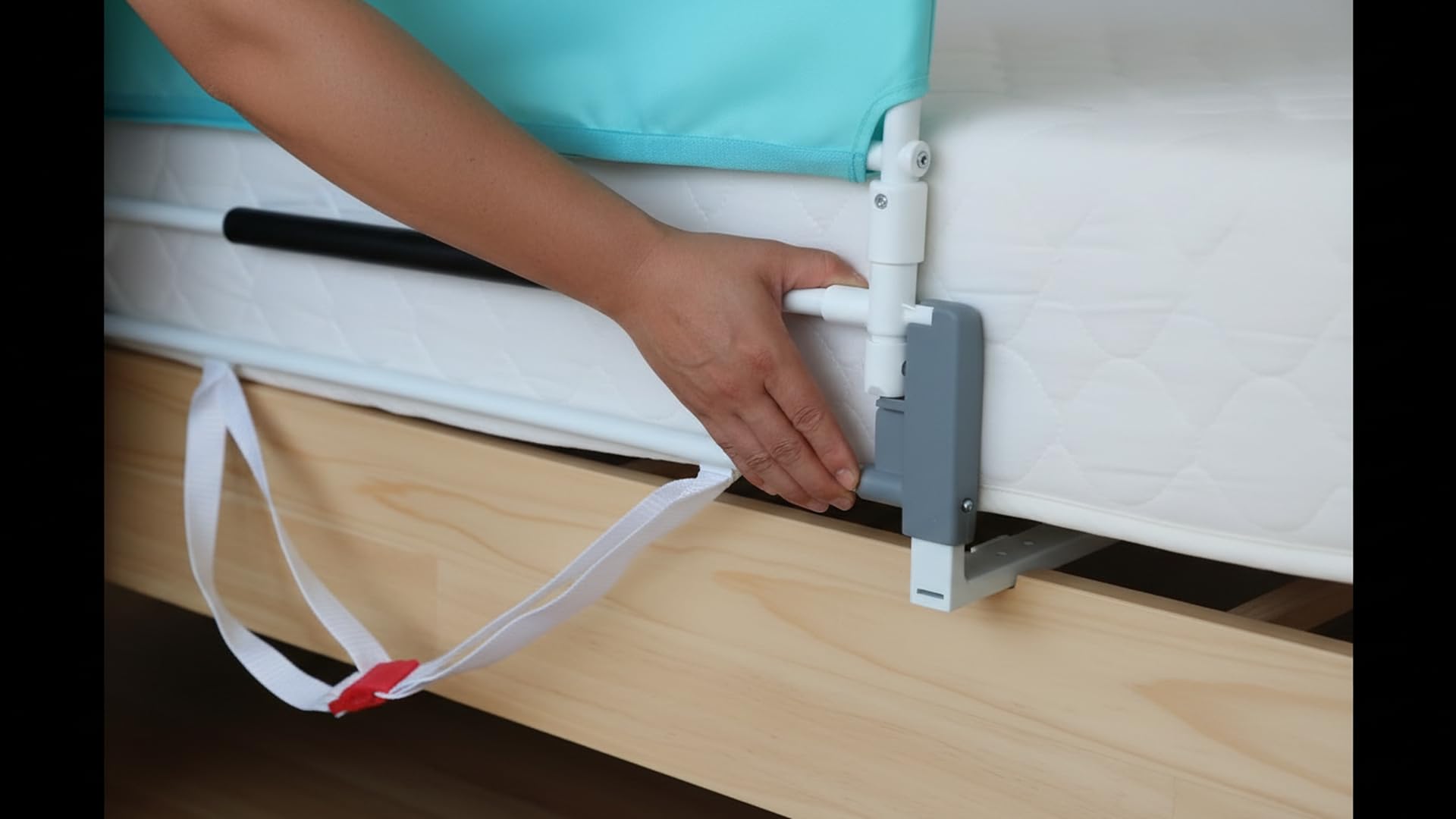 Ausilium Sponda Letto Pieghevole Ribaltabile con Parasponda Universale