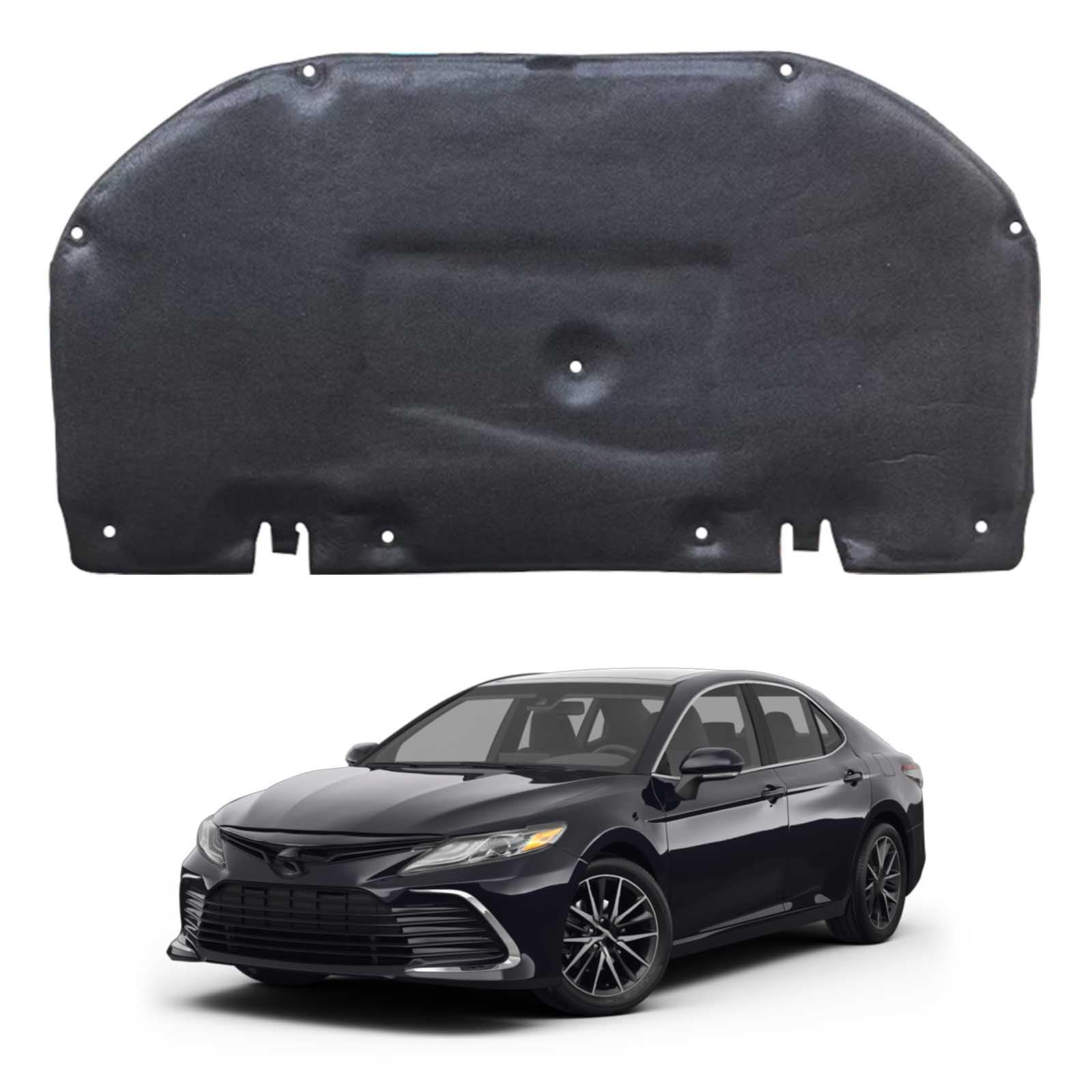 Papep Normal Heat Shield & Soundproof Cotton For Toyota Camry 2018-2024 Oe: 5334106400 5334106480 53341-33191, Bonnet Engine Insulation Mat, Noise Reduction Thermal Liner Cover For Car Hood