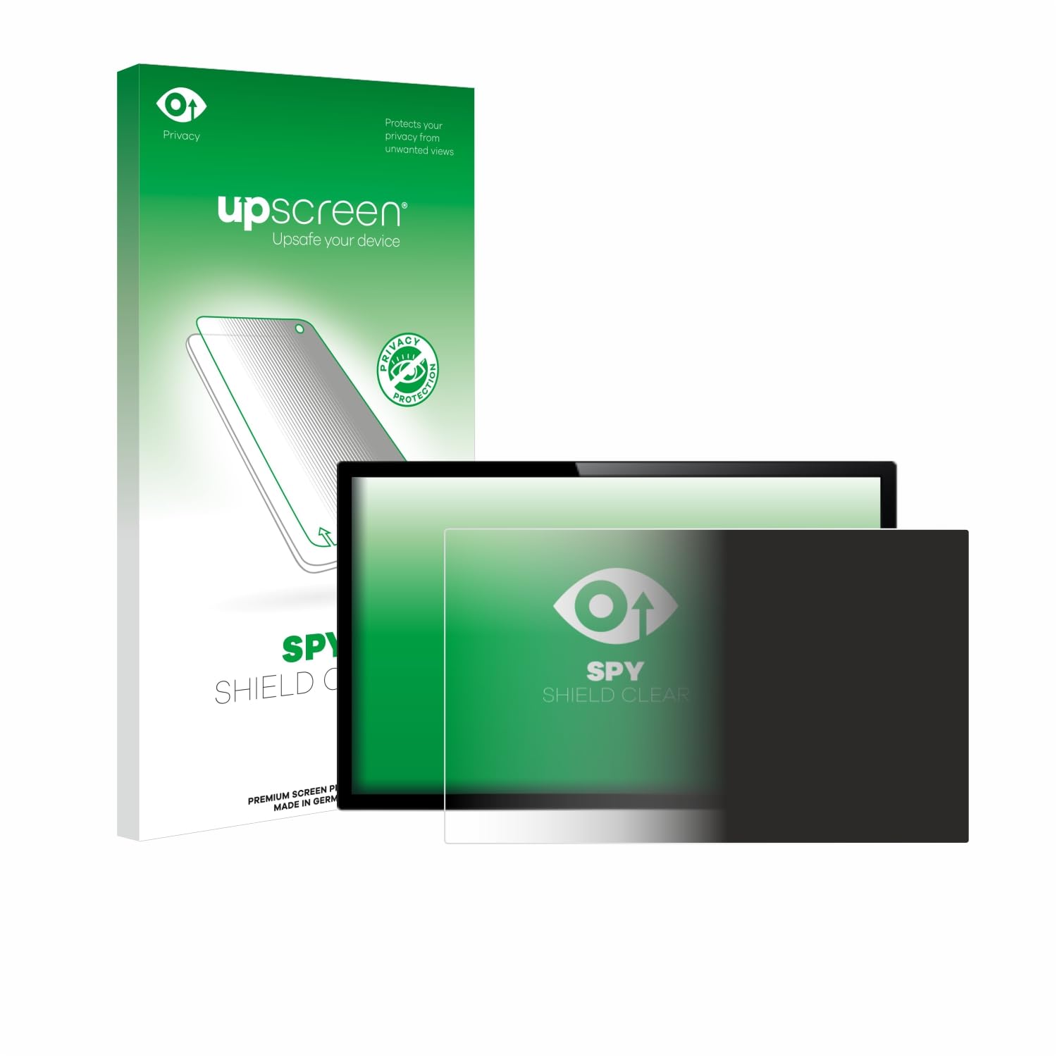 upscreen Pellicola Privacy per Displays 14" (35.6 cm) [310x175 mm, 16:9] | Anti-Spy Protezione Schermo Made in Germany PC touch panel Anti-Spia Privacy Screen Protector Chiara