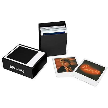 Polaroid Photo Storage Box in Sleek Black