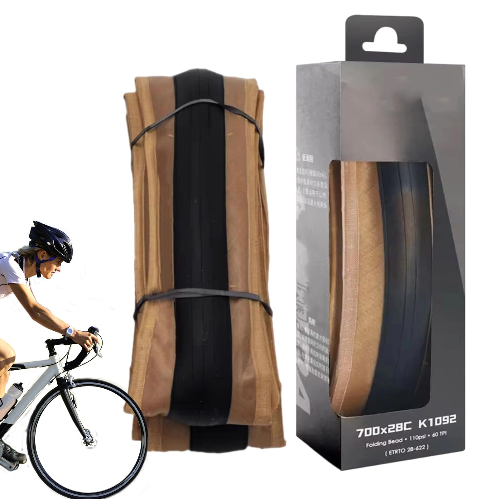 Copertoni Bici da Strada Protezione Antiforatura Ultraleggero Pieghevole