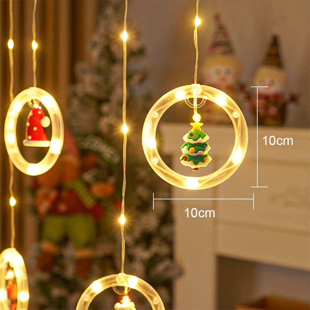 SOBEAU 4 Pièces Lumineuse étoile De Noë, 10 LED Fenêtre Noël, Decoration Noel Fenetre Lumineuse, Deco De Noel Intérieu Extérieur Pour Jardin Balcon Fête, Blanc Chaud