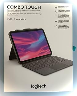 Amazon.com: Logitech Combo Touch Detachable 10th Gen iPad Keyboard 