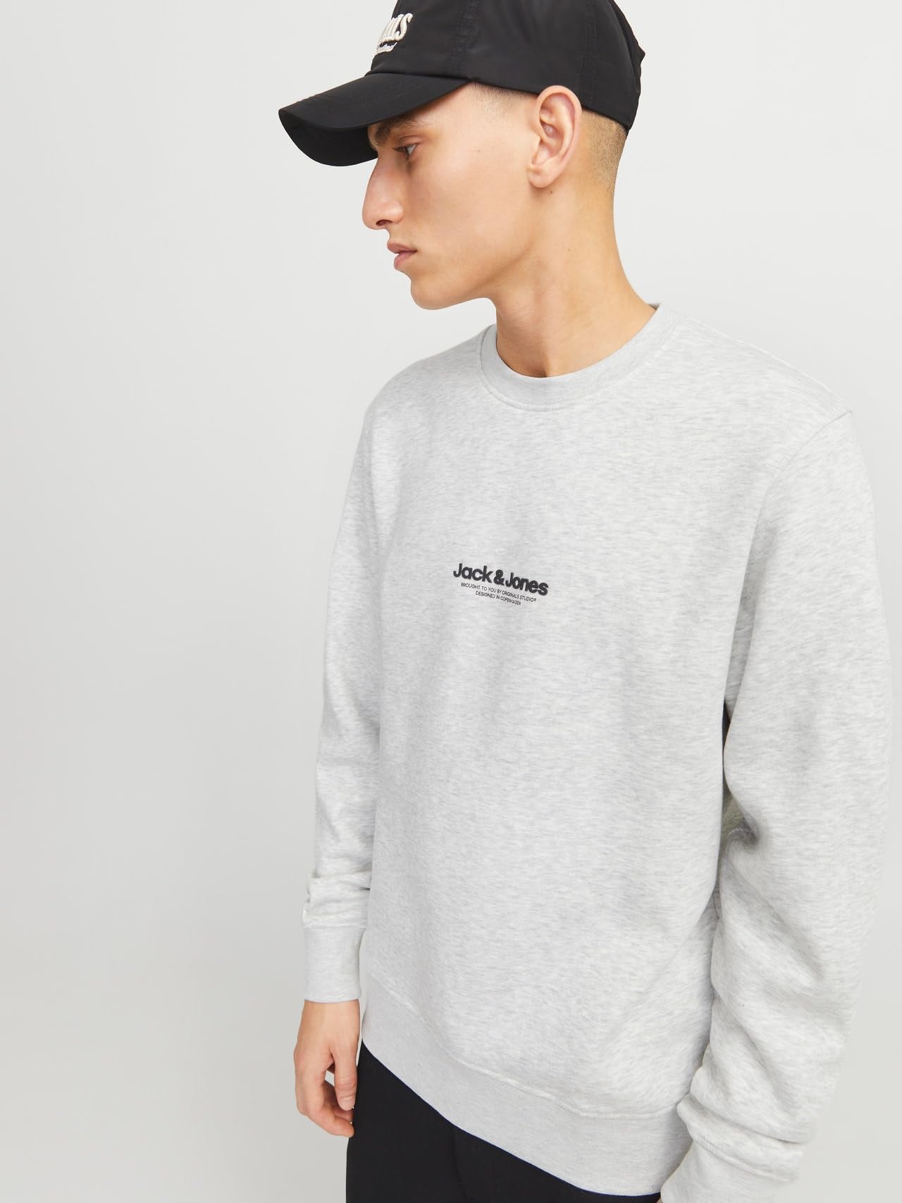 JACK & JONES Sweatshirt Herren 2er-Pack – Langarm, Rundhals, ohne Kapuze Pullover, weiche Innenseite, aus Polyester & Baumwolle Pulli