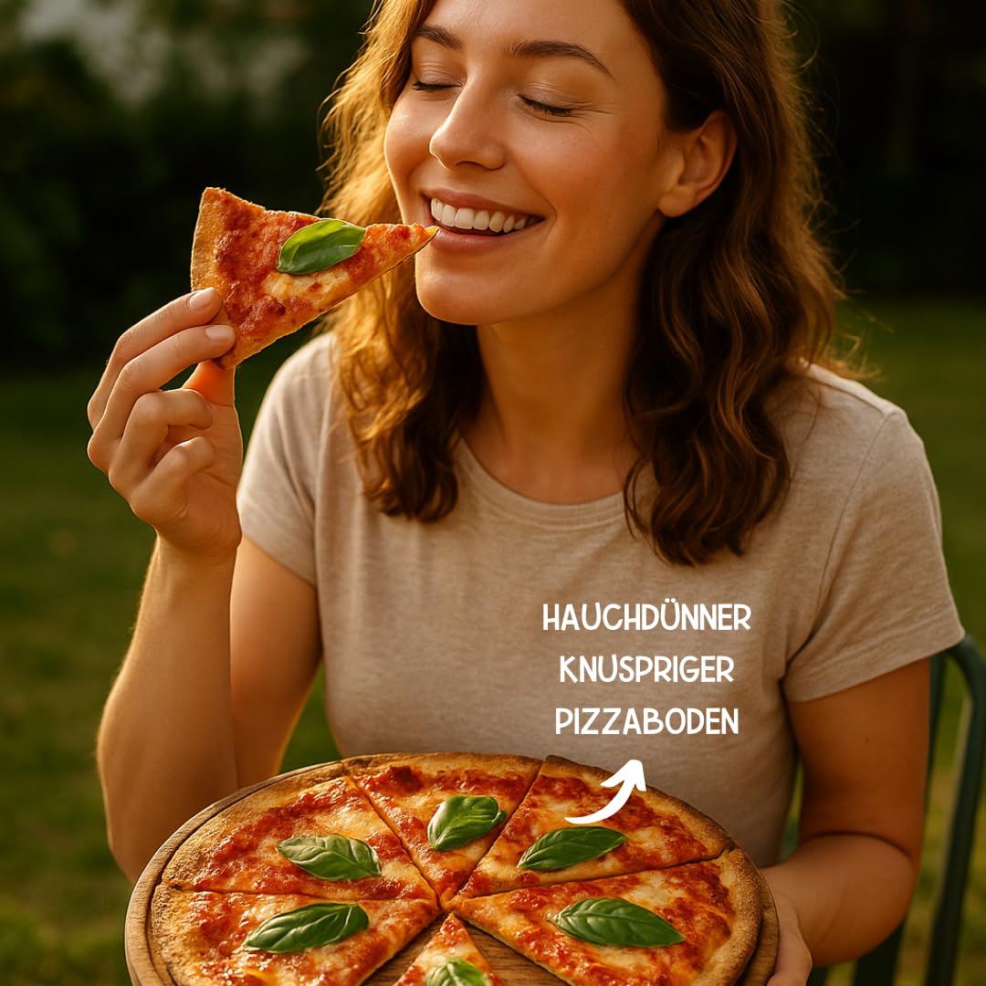 Mezcla para pizza sin gluten Ruut - Sin aditivos, paleo, sin gluten, sin cereales, sin lactosa | Base de pizza fina y crujiente como en Italia (900g)