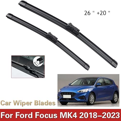 Miniatura 2 de Escobillas de limpiaparabrisas delantero compatibles con Ford Focus 4 2018-2023 MK4 parabrisas parabrisas ventana coche lluvia cepillos 26 pulgadas