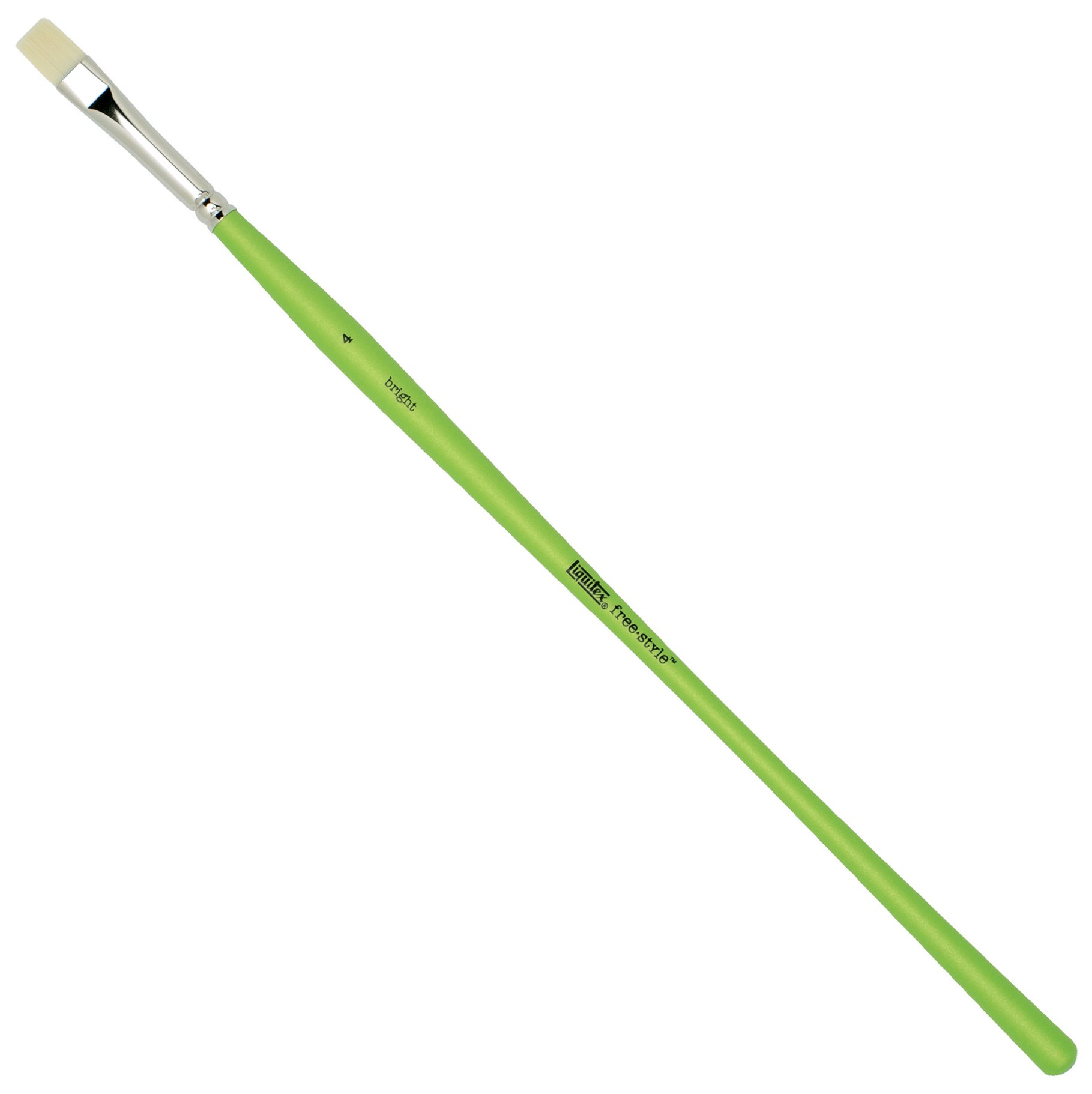 Liquitex 1300204 Free Style Künstler - Pinsel, langlebig und formstabil aus hochwertigen synthetischen Faser für volle Kontrolle beim Farbauftrag -Flachpinsel, kurz - Nr. 4