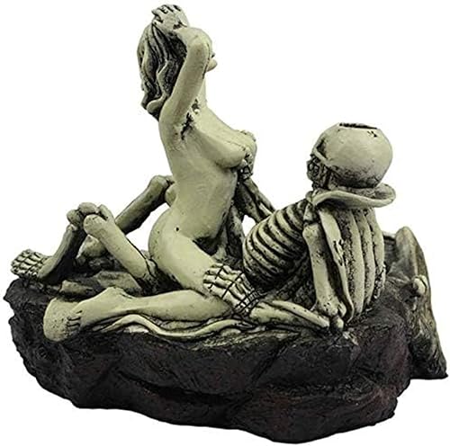 Miniatura 5 de ceabulila Cenicero creativo de calavera, Love Never Dies Skull Cenicero Fun Taste The Living Room Decor for Smoking Room Decor Regalos para fumadores