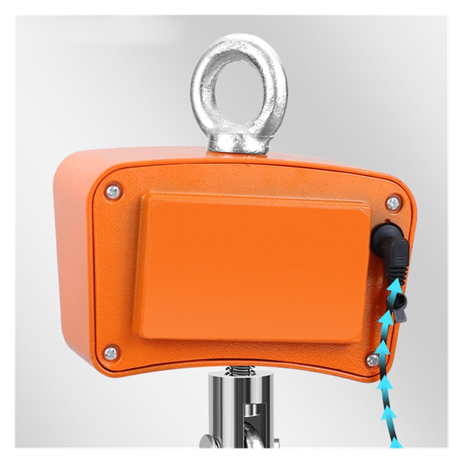 Bilancia sospesa digitale, 500kg Digital LED Hanging Scale Balance Heavy Duty Hook Crane Ricaricabile Gancio Industriale Strumento di Lavoro All'aperto