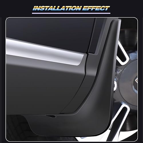 Miniatura 7 de Aletas de barro aptas para Toyo-ta 4Runner 2014-2021 (solo compatible con modelos de efectos de tierra), sin guardabarros o estribos, guardabarros