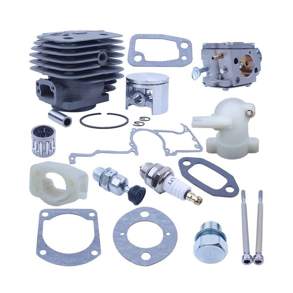Cylindre piston 52mm et carburateur pour réparer une tronçonneuse 266 XP SE 61