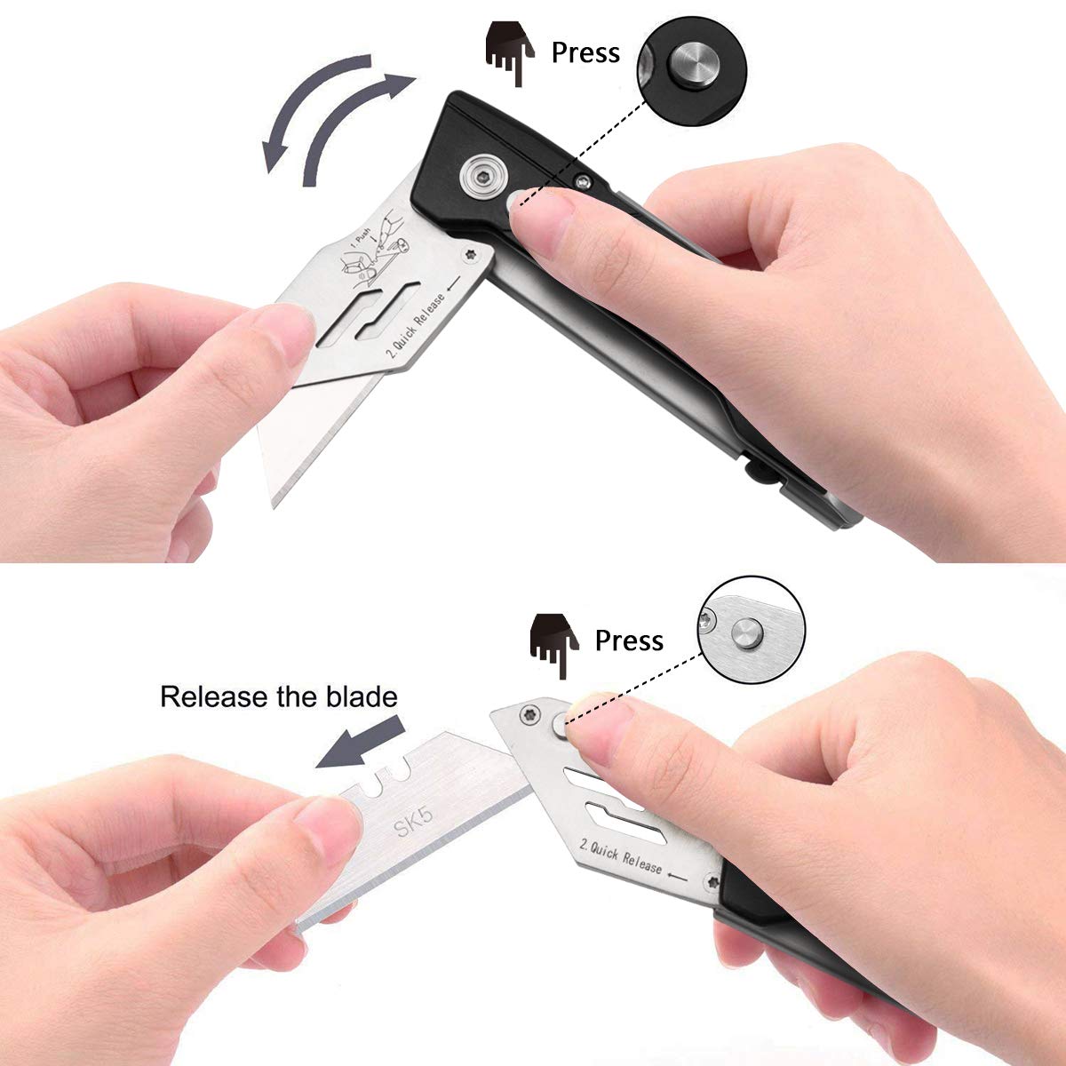 Taglierino Professionale Coltello Multiuso Impugnatura Ergonomica Con Anello Di Fissaggio 84749161
