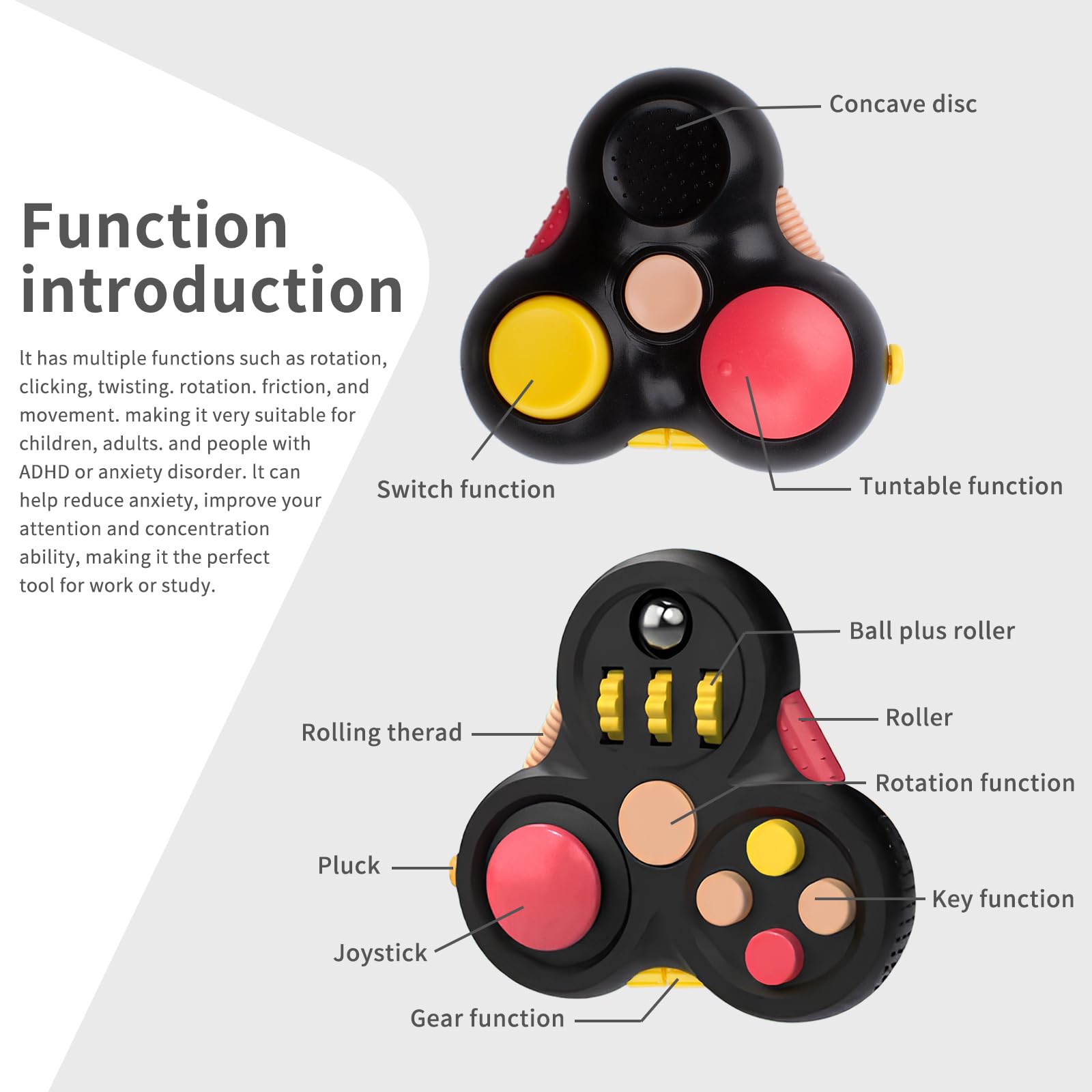 Fidget Toys Set 5 Pz per i bambini Adulti, Sensory Italia