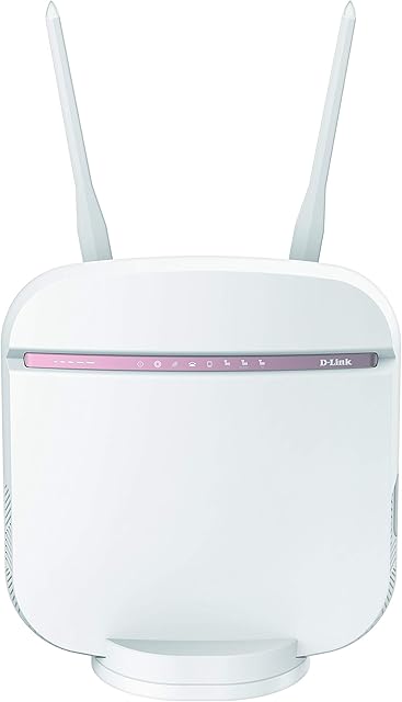 D-Link DWR-978 5G AC2600 Wi-Fi Router, Super Fast 5G Download Up to 1.6 Gbps, AC2600 Wi-Fi, MU-MIMO, 4 x Gigabit Port, Gigabit Internet Port, Removable External Antennas, White