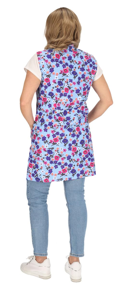 Tablier de cuisine court en coton coloré 7/8 sans manches