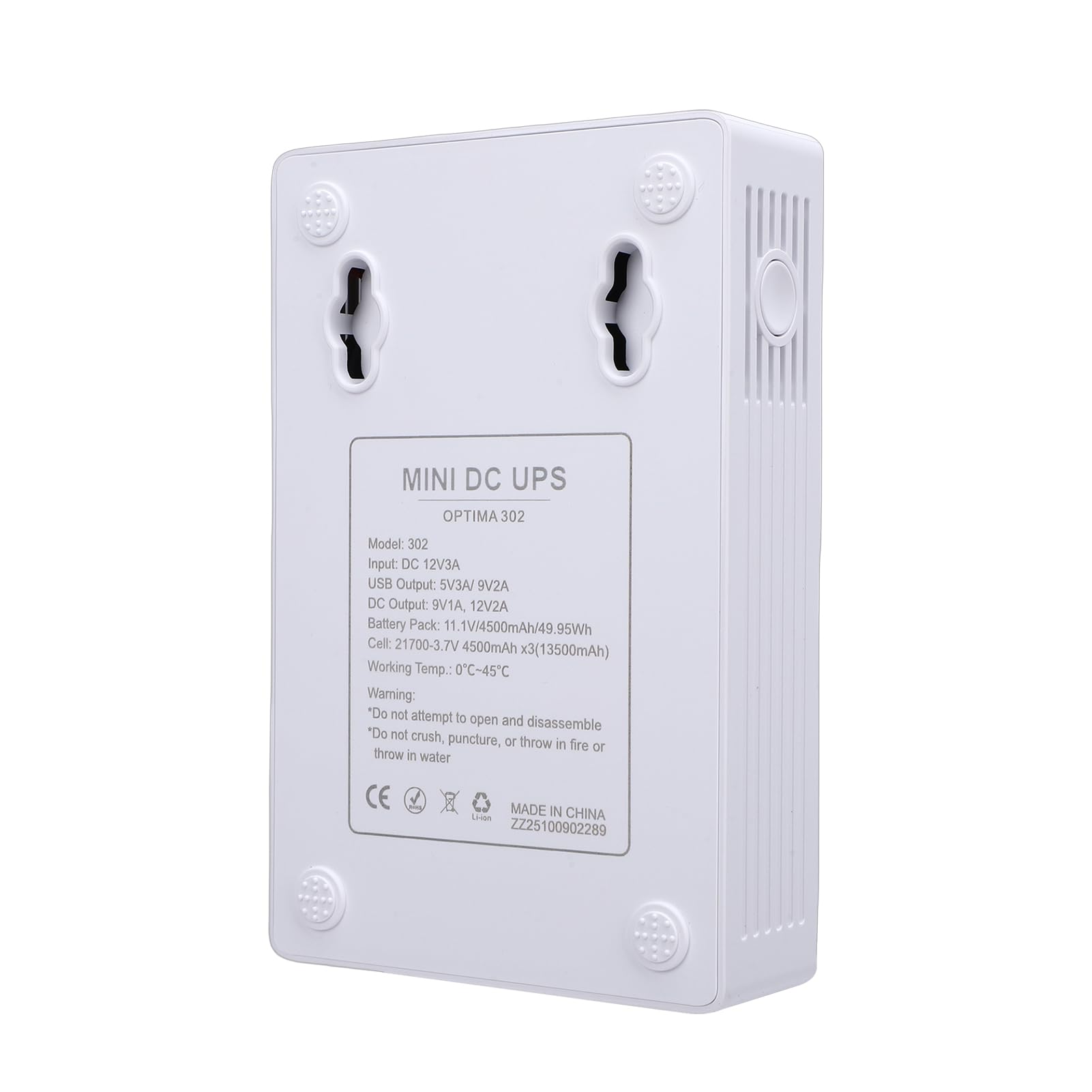 Mingzhe Mini UPS Batería de Respaldo 13500mAh Fuente de Alimentación Recargable Portátil para Cámara Router WiFi y Módem Diseño Compacto Multivoltaje