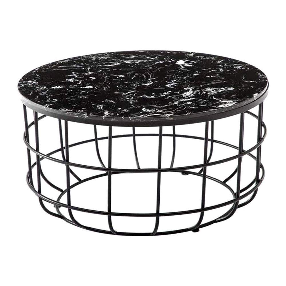 Festnight Round Reclaimed Wood Coffee Table, 26.8"x 13.8