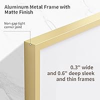 Vista 103 de Fun Memories Portarretratos de metal de 16 x 20 pulgadas con paspartú de 11 x 14 pulgadas, acabado de aluminio cepillado, parte delantera de vidrio