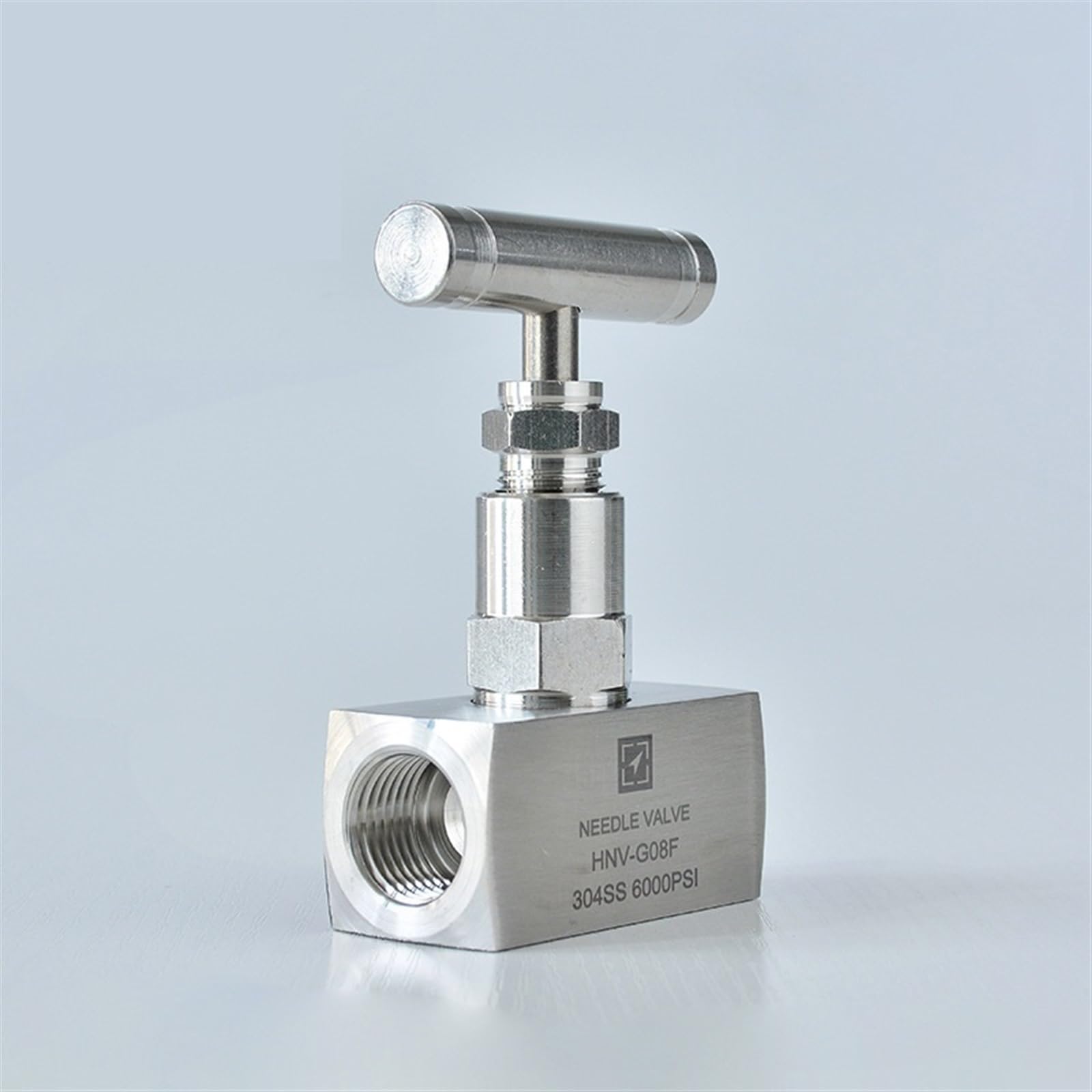 Válvula de aguja J13-250P de acero inoxidable 304 con rosca hembra BSP de 1/4 pulgada