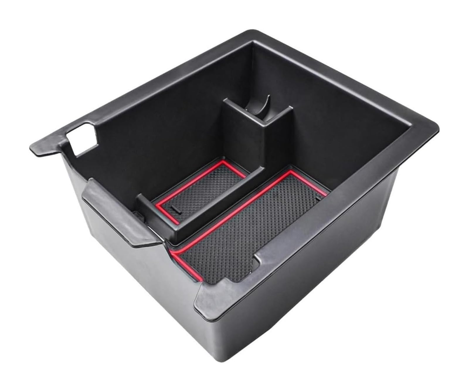 Hckclmbmzw Red For Mazda Cx-5 2017-2024 Car Armrest Secondary Storage Box Dividers Interior Accessories Insert Tray Center Console Organizer Car Armrest Center Console(Red)