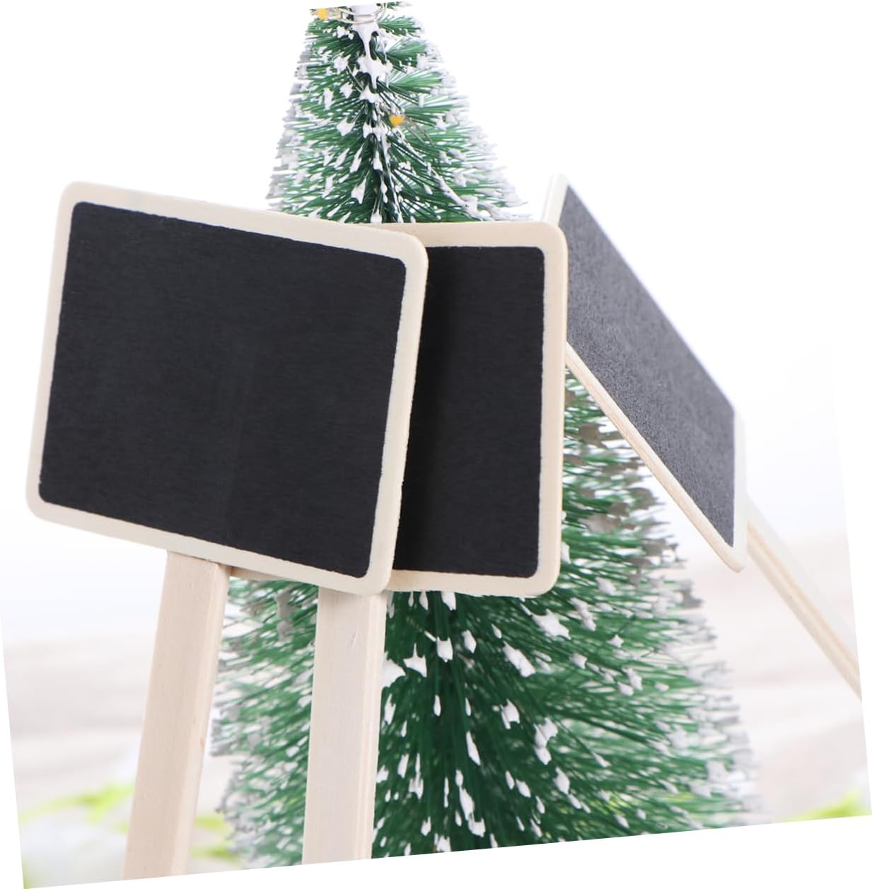 Ciieeo 20pcs Mini Chalkboard Picks for Garden Blackboard Tags Sticks DIY Decorative Plant Tags for Home Decor