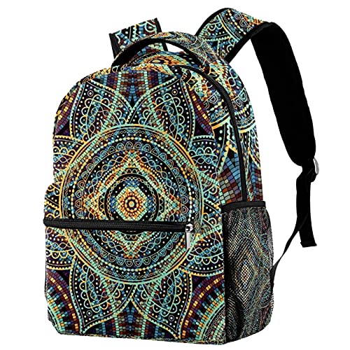 Sac à dos léger motif crâne et fleurs multicolore pour enfants
