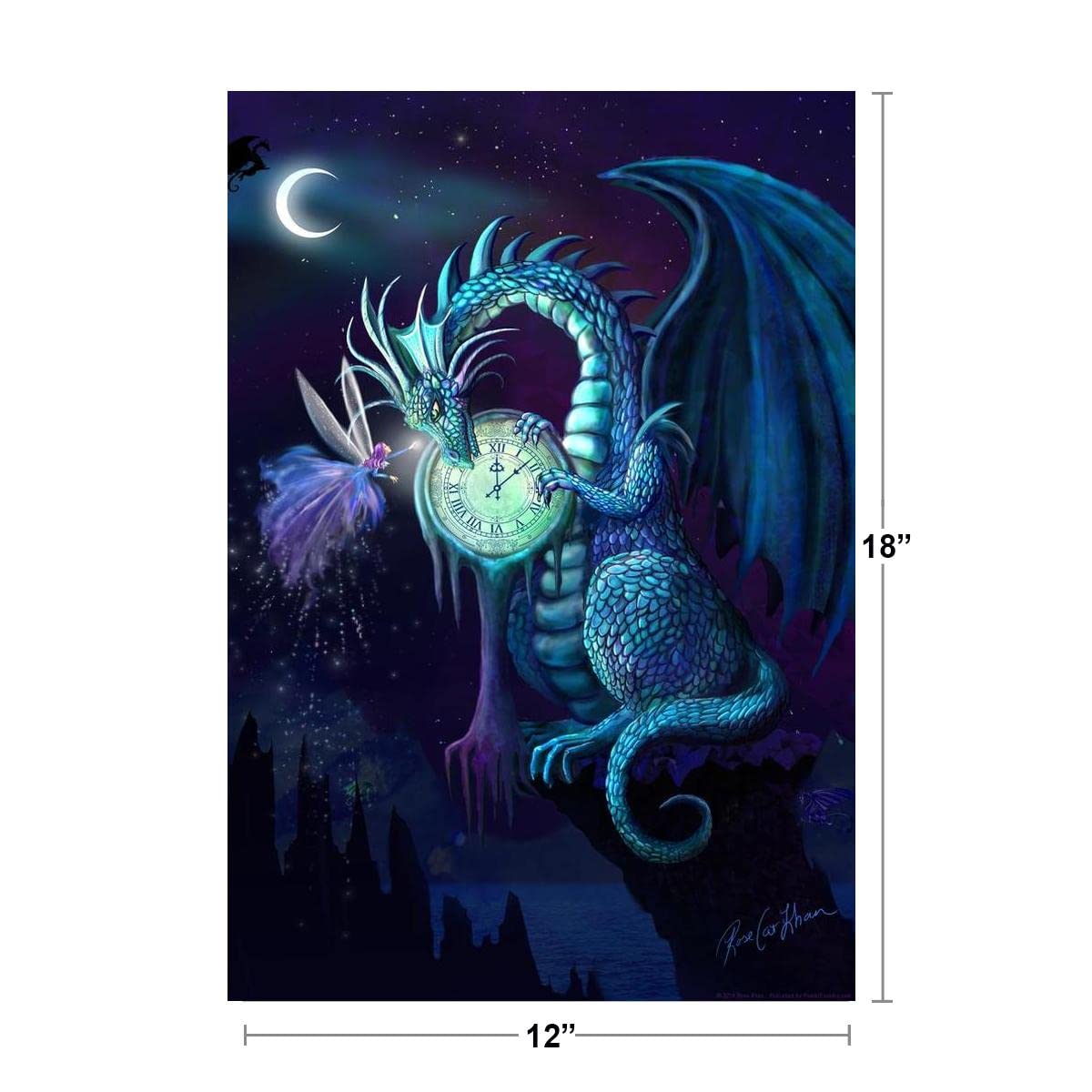 Amazon.com: Blue Time Dragon with Fairy Friend by Rose Khan Cool