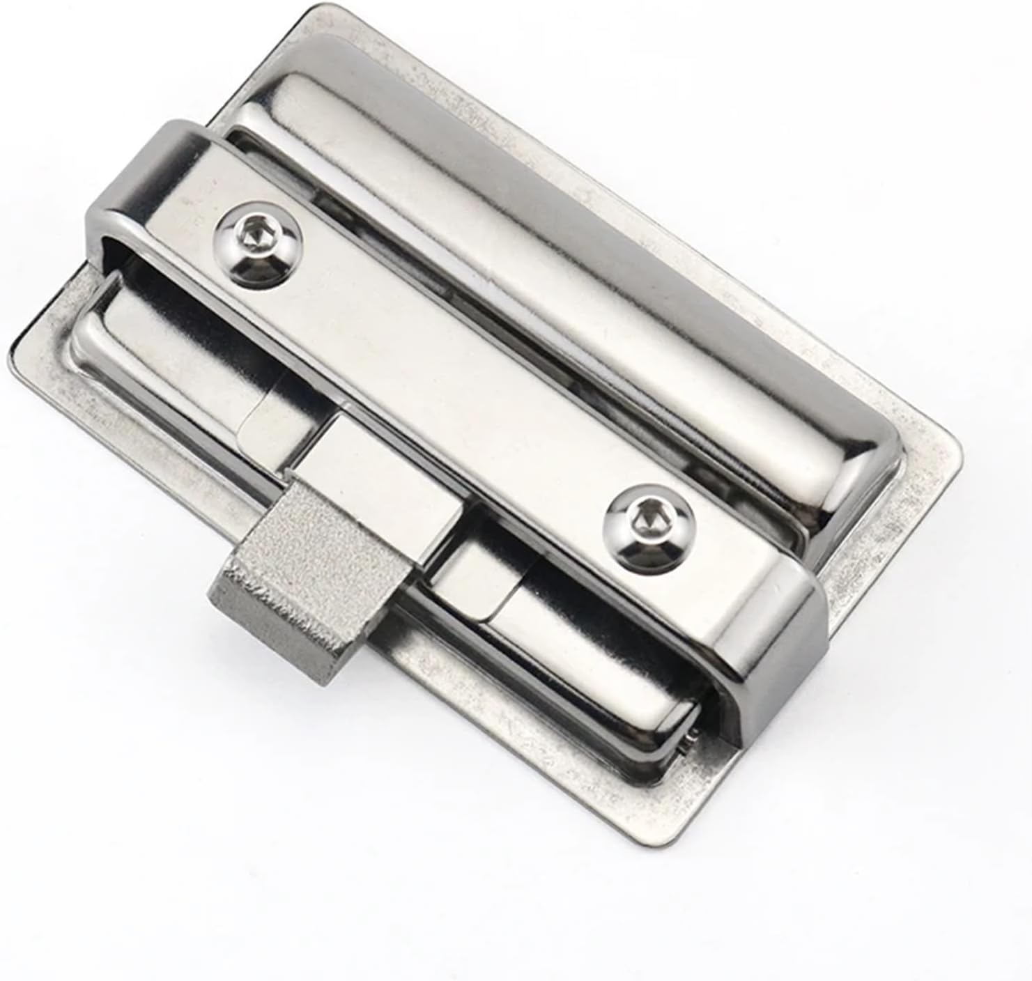Stainless Steel Flat Box Lock Chassis Electric Cinet Pull Door Engineering Vehicle M110 1Pcs