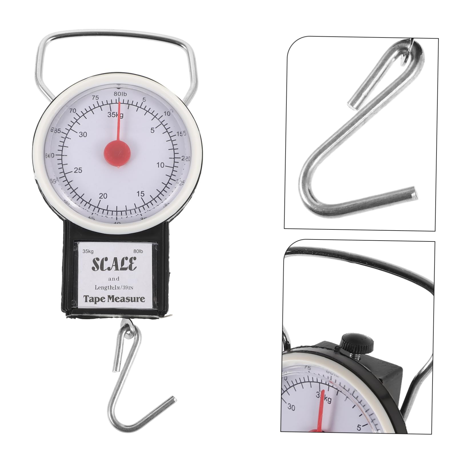 5 Piezas Báscula de Equipaje Manual Portátil Báscula Colgante Precisa para Pesca de Peso