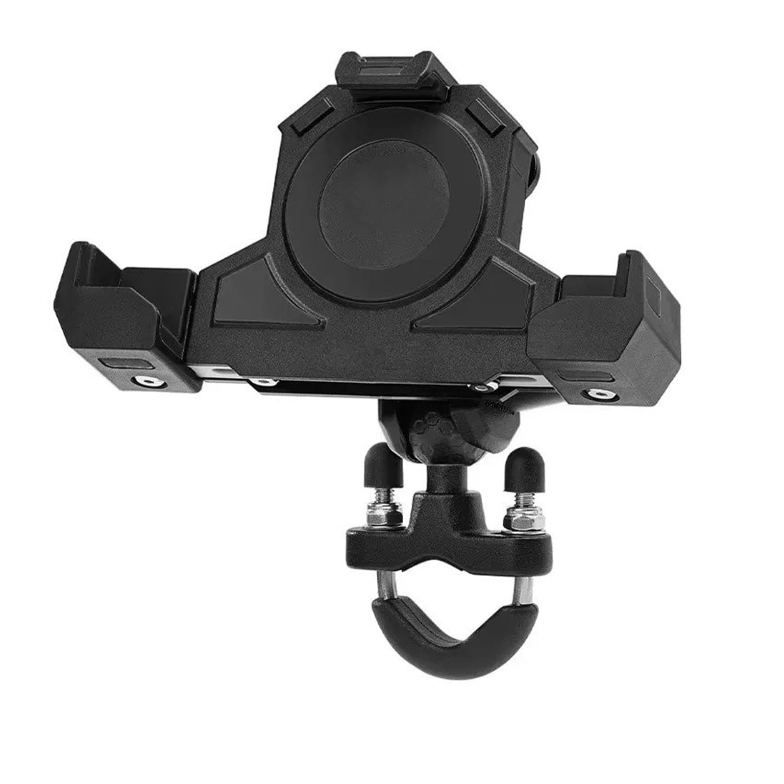 Support GPS Moto Support Triangulaire Fixe, Chargement sans Fil, Navigation, Téléphone Portable Absorbant Les Chocs pour Moto en Extérieur